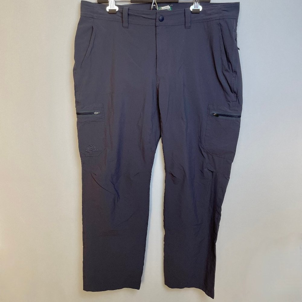 LL Bean Mens Cresta Water-Resistant Hiking Pants Size 38x32 Gray Lightweight